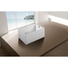 Acrylic Freestanding Bathtub Contemporary Soaking Tub With Overflow and Drain